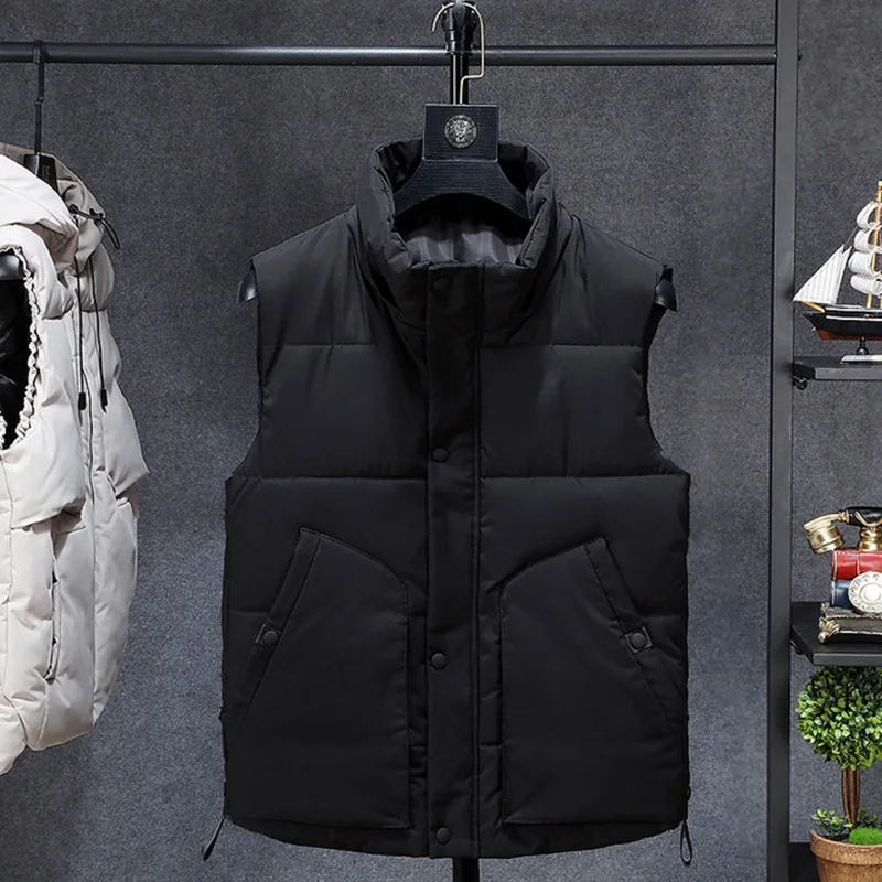 Мужская зимняя куртка 7XL теплая Студенческая средней длины утепленная ватная