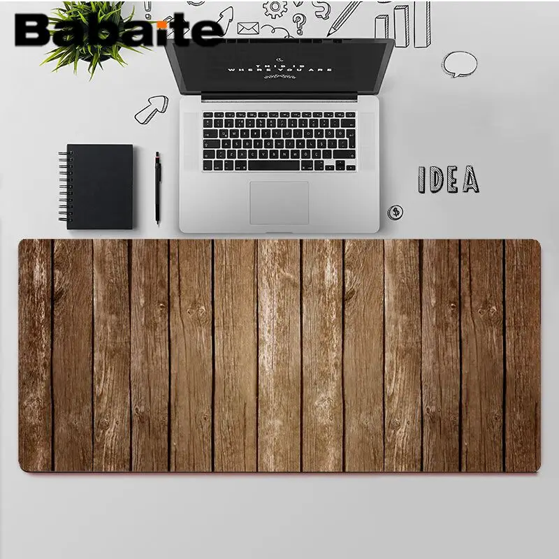 

Babaite Top Quality old wood MousePads Computer Laptop Anime Mouse Mat Free Shipping Large Mouse Pad Keyboards Mat