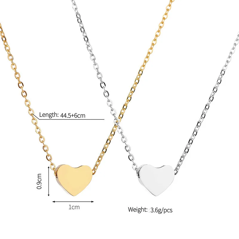 Женский медальон из нержавеющей стали ожерелье с подвеской в форме сердца