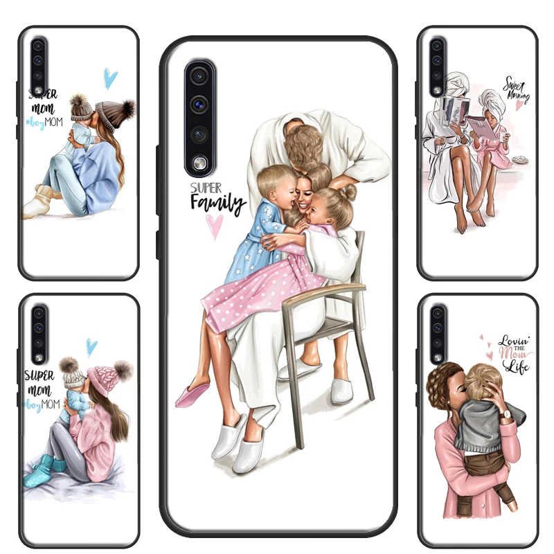 

SUPER MOM MUM MOTHER MAMA CUTE BABY Case For Samsung A52 A72 A32 A12 A51 A71 A50 A70 A21S S10 S20 Plus S21 FE S22 Ultra Cover