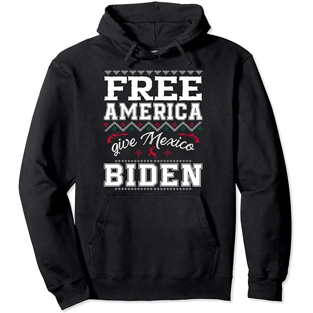 

Забавный Уродливый Рождественский свитер, стильный противоджо, Biden, республиканский пуловер с капюшоном