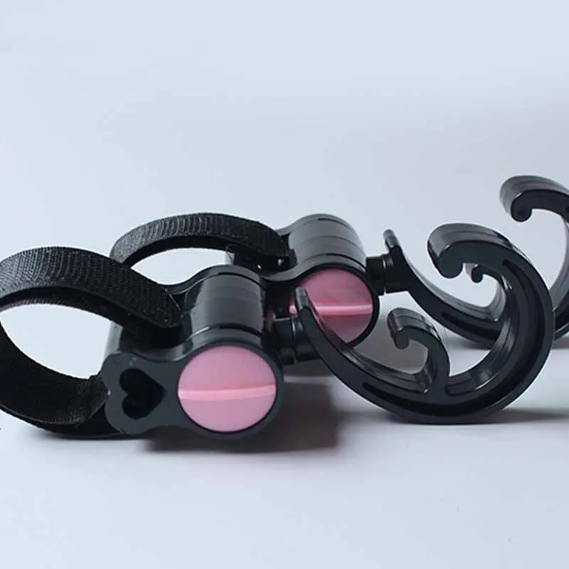 

New popular baby stroller hook 360 degree swivel safety easy Velcro pram hook