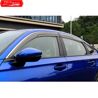 car exterior visor vent shades window visor sun rain guard deflector for honda civic 11th gen 2021 2022 modificated accessories