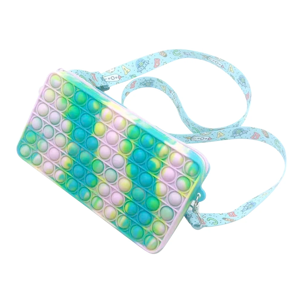 L&aacute;piz de color arco&iacute;ris de silicona para ni&ntilde;os y adultos, juguetes para aliviar el estr&eacute;s, juguetes antiestr&eacute;s-3