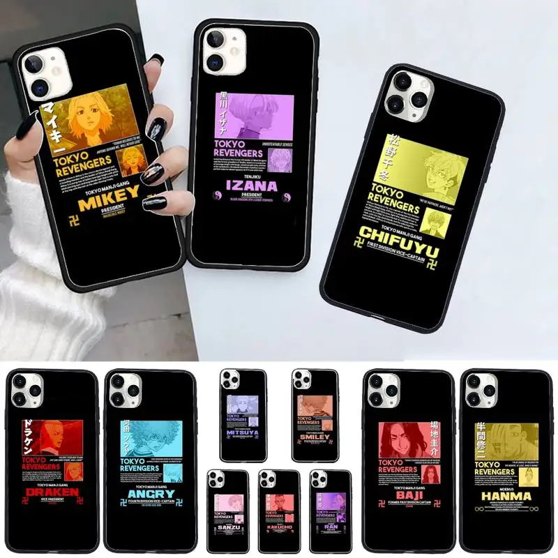 

Mieky Tokyo Avengers Revengers anime Phone Case For iphone 12 11 13 7 8 6 s plus x xs xr pro max mini shell
