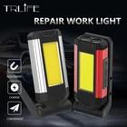 Переносной Рабочий фонарь с COB матрицей, светодиодный магнитный светильник для кемпинга, водонепроницаемый фонарь с зарядкой от USB, 3200 мАч, люмен, 2 шт.