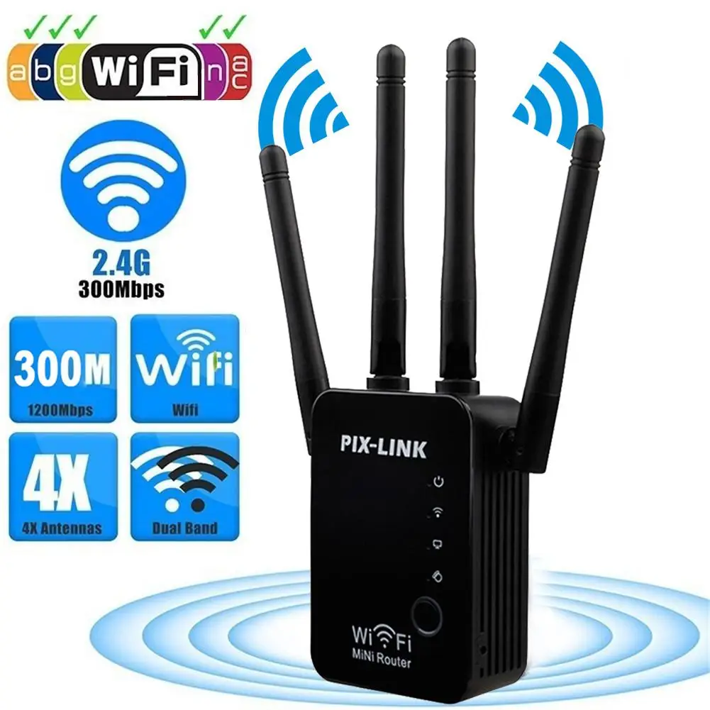 Wavlink AC1200 wifi ретранслятор/маршрутизатор/точка доступа беспроводной диапазон Wi-Fi расширитель wifi усилитель сигнала с внешними антеннами Горячая
