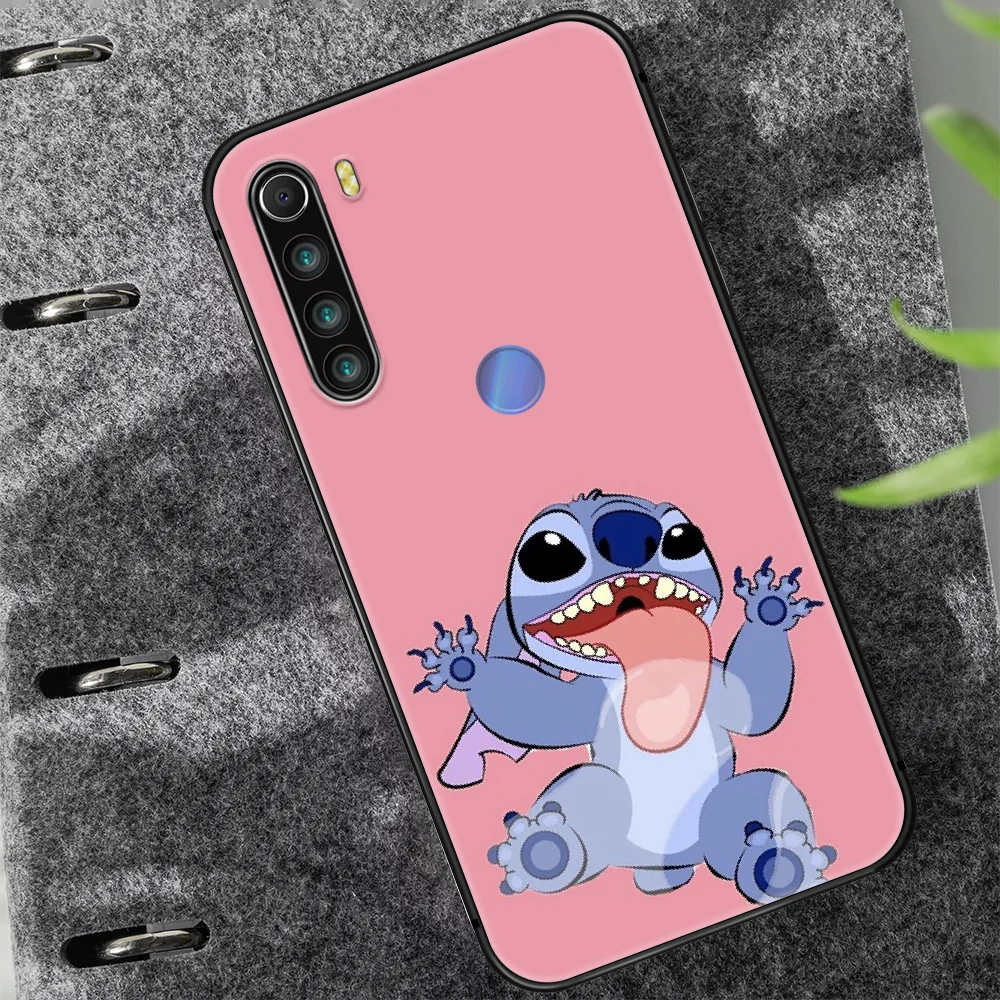 

Cartoon cute Stitch Phone Case Cover Hull For XIAOMI Redmi 7 7a 8 8a 9 10X NOTE 6 7 7s 8 8t 9 9s Pro Max black Coque Pretty Cell