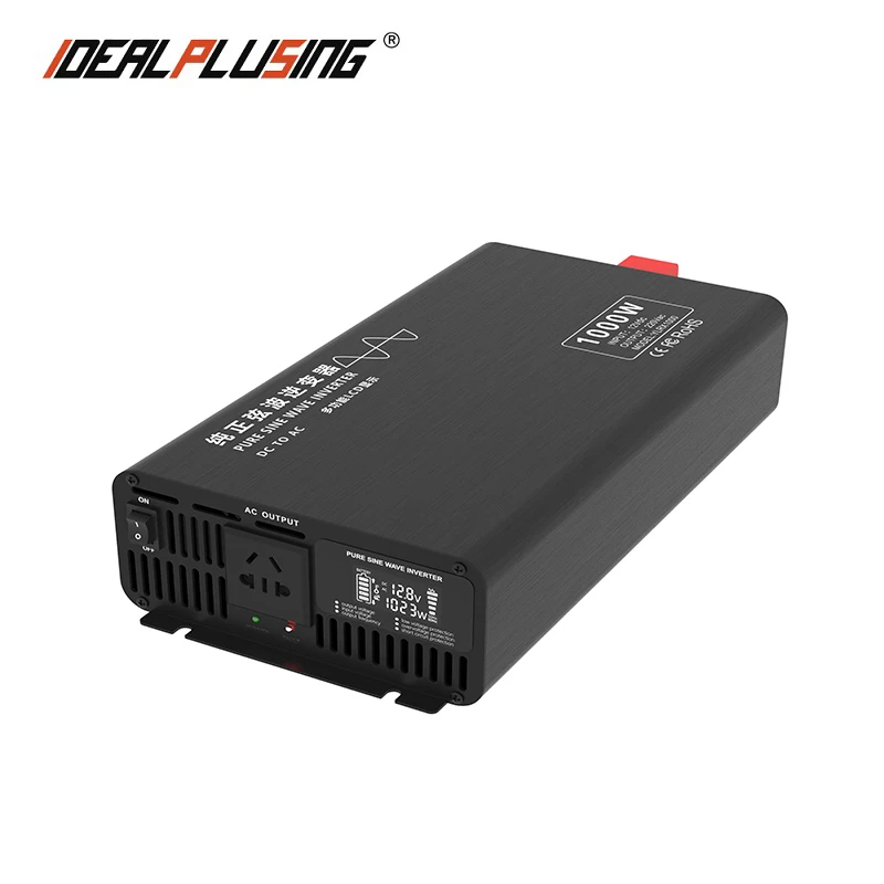 

Portable intelligent car power inverter 1000w dc 12v 24v 48v to 110vac 120vac 220vac 230vac converter