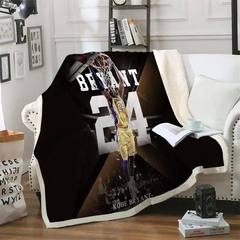 2020 Коби Брайант Черная Мамба шерпа Флисовое одеяло для кровати плюшевое