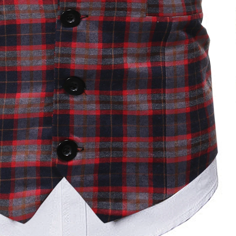 

Fashion Single Buttons Vest Men new Casual Wedding Formal Dress Waistcoat Man Vintage V-Neck Slim Fit Chalecos Para Hombre