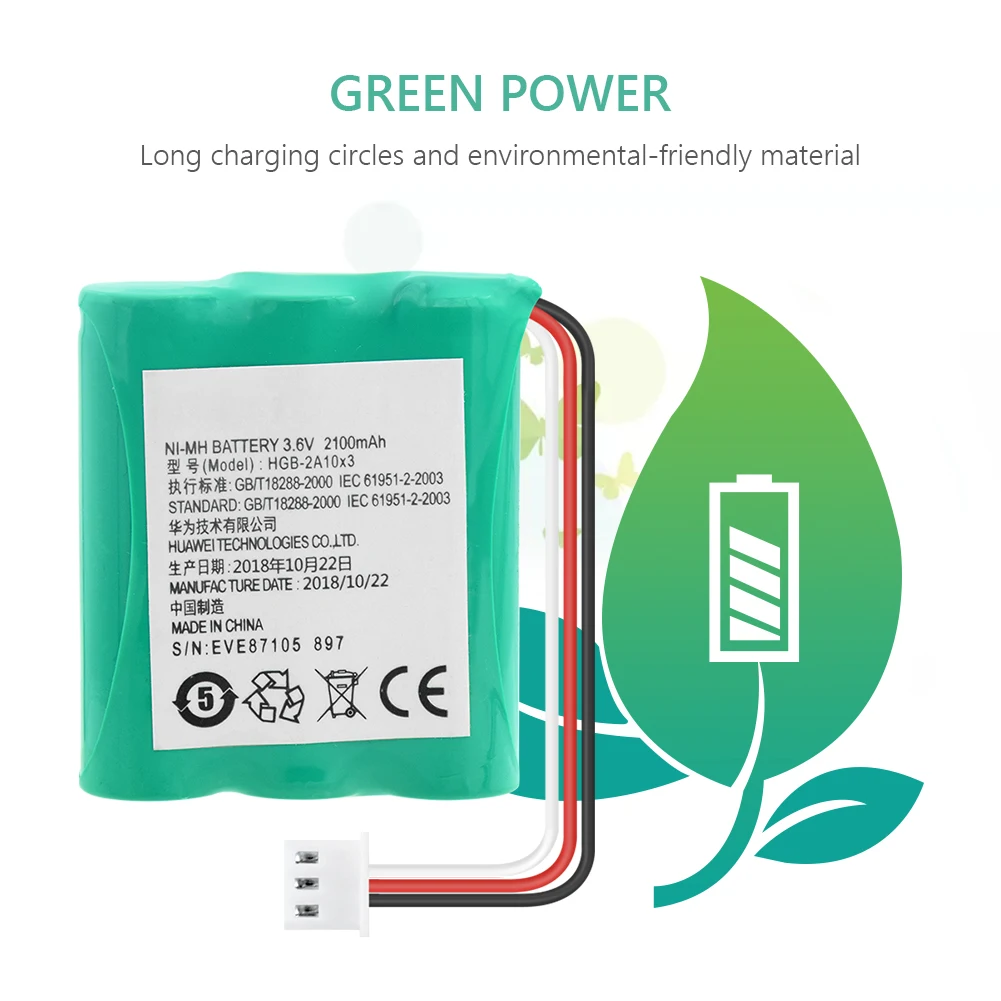 1/2/4 шт. 3 6 V 2100 мА/ч HGB 2A10x3 2A10 AA Ni MH батарея Замена для телефона Huawei ETS3125 ETS3125i ETS3253 ETS5623