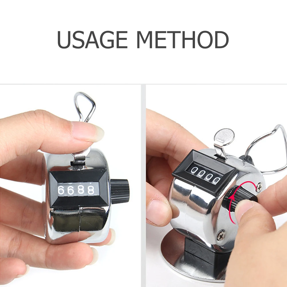4 Цифровой Мини Счетчика Гольф кликер механическая ручная тренировка подсчет