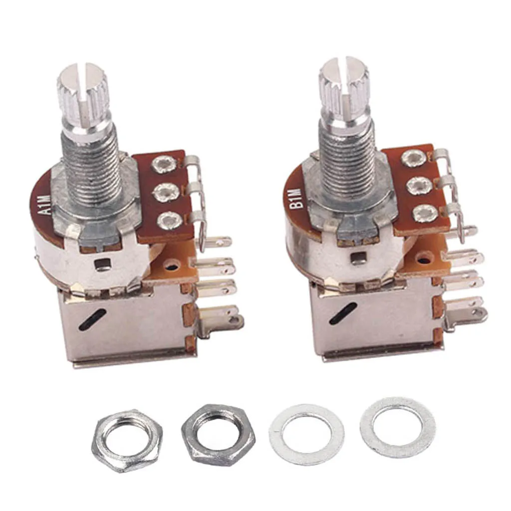 

Guitar Potentiometer A1M B1M Split Shaft 18mm Pots Audio Tone Switch Control