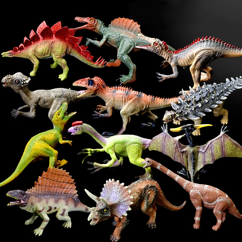 

12Types Dinosaur Model Plastic Toys Set For Children's Gift - Tyrannosaurus Rex Action Toy Figures Dinosaur Toys For Boys Kids