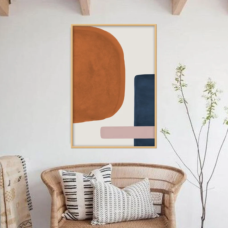 

Abstract Orange Color Block Wall Art Canvas Painting And prints Nodic Poster Morden Art Poster For LivingRoom Bedroom Home Decor