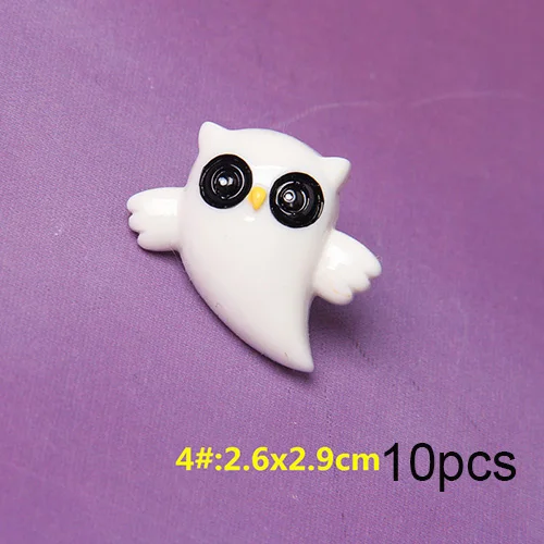 White C Happy monkey 10 шт. Slime прелести поставки новые милые добавки DIY Набор Декор наполнитель для пушистой прозрачной хрустящей слизи для Хэллоуина - Цвет: White C