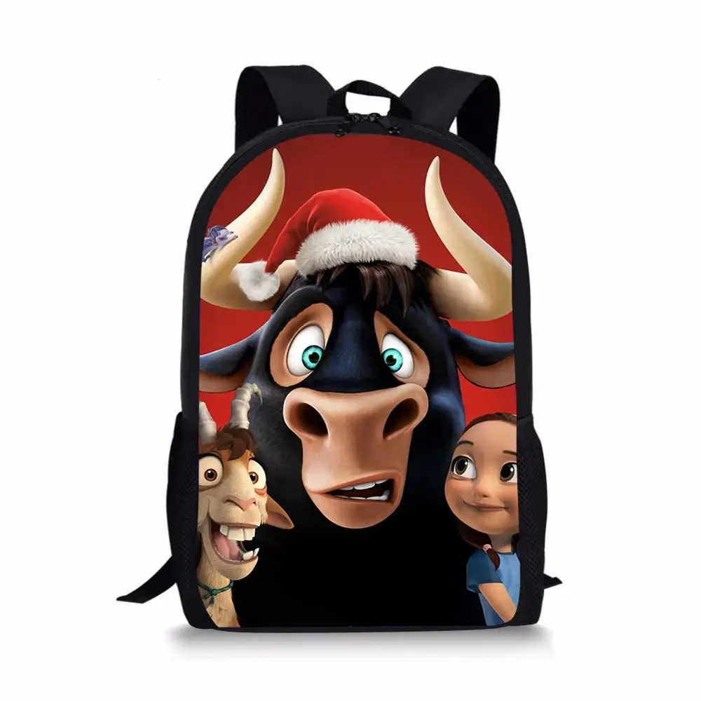 HaoYun Fashion Childrens' School Backpack Ferdinand Pattern Students School Bag Cartoon Anime Design Teenagers Book-Bags Mochila