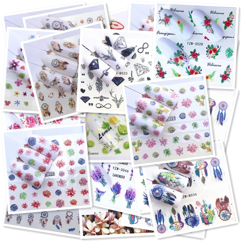 Декоративные наклейки для маникюра бренда Nail Art 1 шт. черный цвет самоклеящиеся