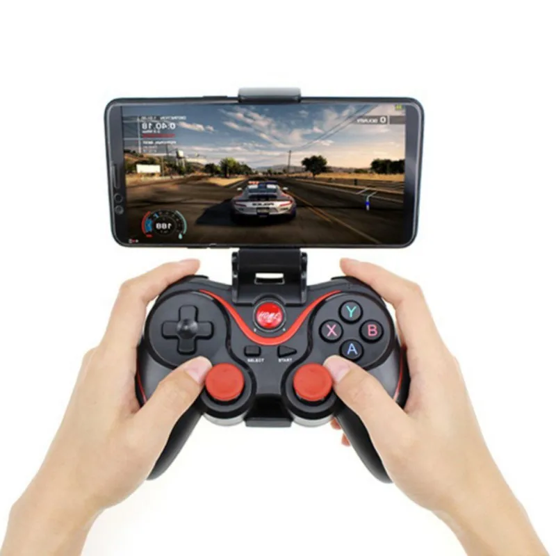 Wireless Joystick Gamepad Game Controller bluetooth BT3.0 For Mobile Phone Tablet TV Box Holder |