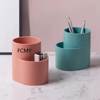 2021 pen holder storage box creative fashion personality simple multifunctional office pen holder makeup kawaii desk accessories
