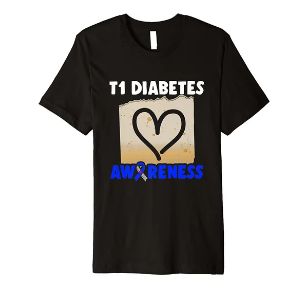 

Type 1 Diabetes Awareness Studies T1D Warrior Survivor Premium T-Shirt