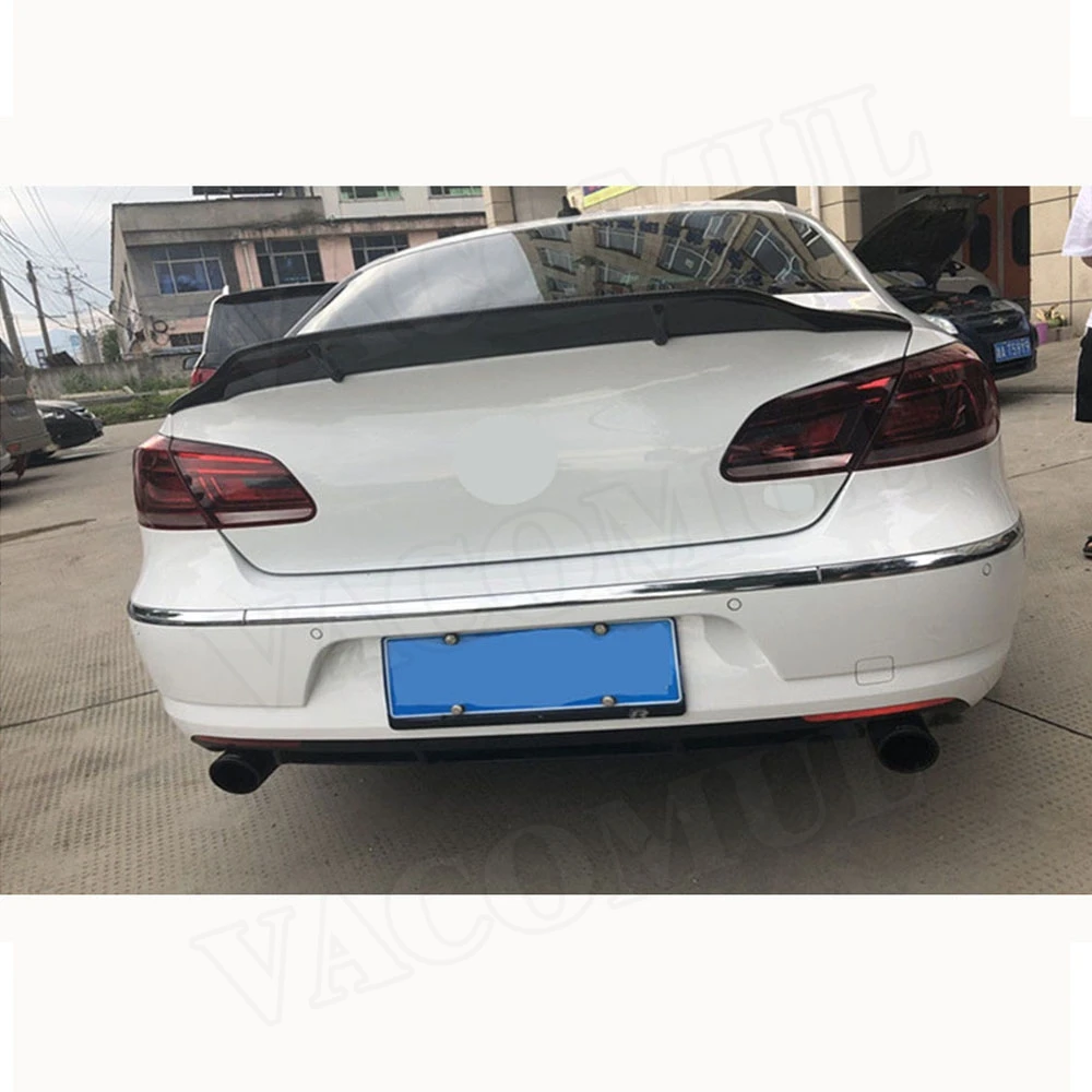 Задний спойлер из углеродного волокна для CC Volkswagen VW Passat Sandard 2009-2018 R стильные