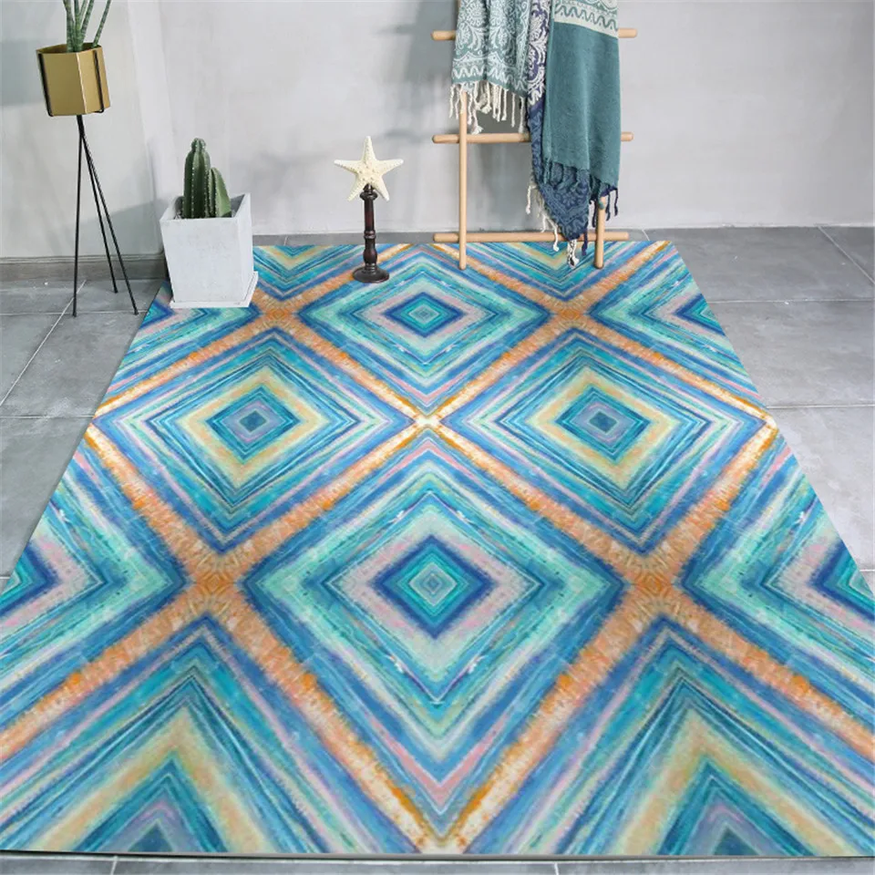 Синий акварельный бриллиантовый Фотофон в скандинавском стиле современный