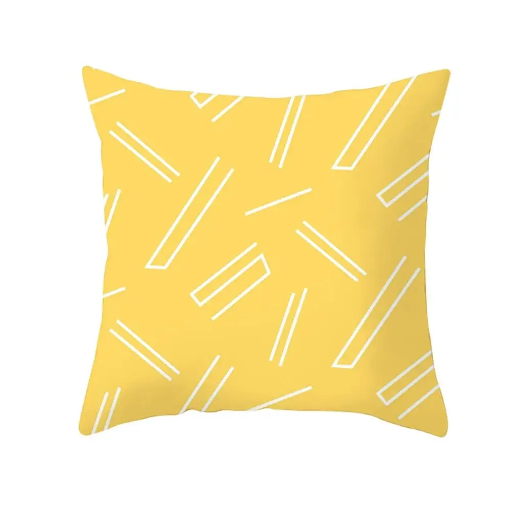 Новая декоративная Желтая подушка для дома чехол дивана автомобиля офиса