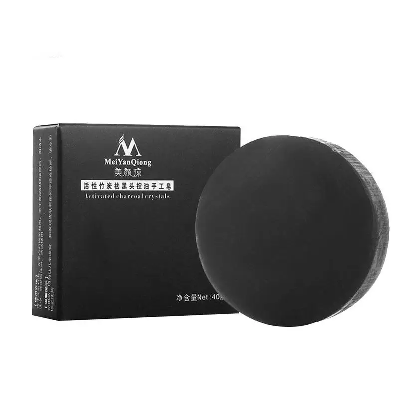 

Natural Bamboo Charcoal Soap Clean Whitening Soap Blackhead Remover Acne Treatment Oil Control Soaps Skin Care Treatment