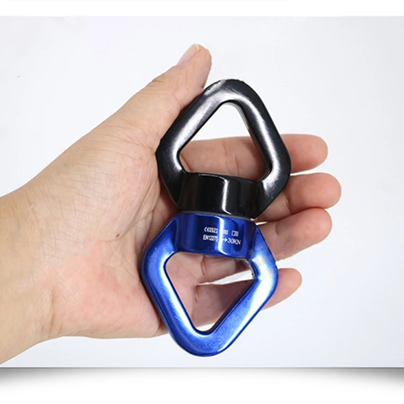 

Aviation Aluminum Rotating Buckle Connector Hanging Aerial Rotating Yoga Universal Ring Hanging Tactical Climbing Rope