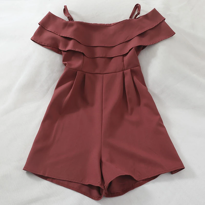 Женские вечерние комбинезоны с открытыми плечами повседневные Комбинезоны