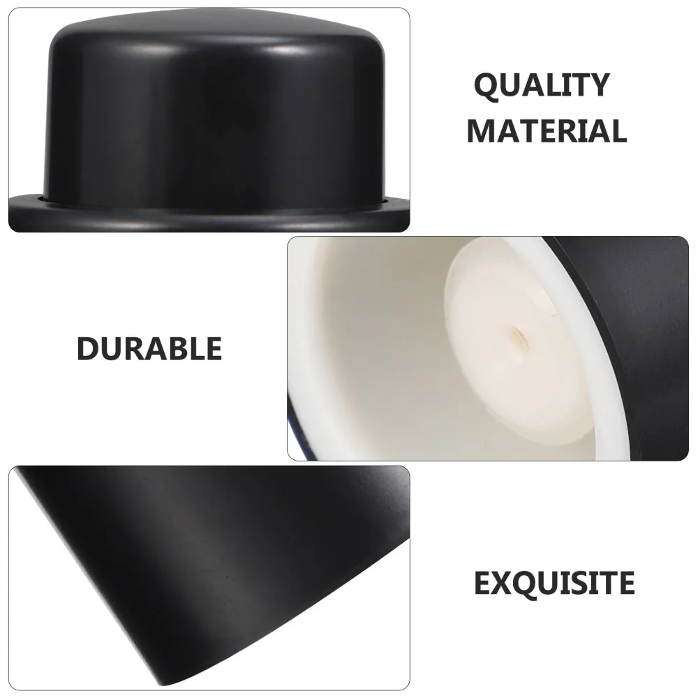 

2pcs Sealing Plugs Preservation Bottle Stoppers Bottle Plugs (Black)