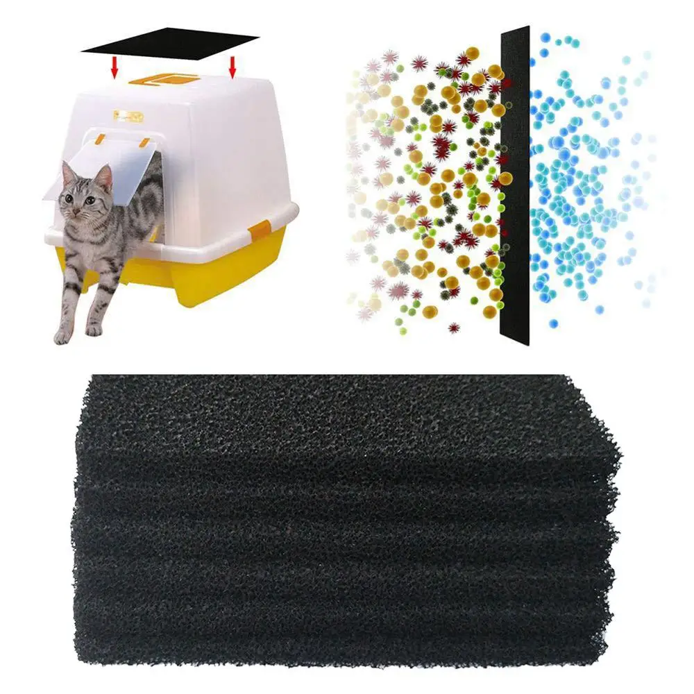 

4/6Pcs Pet Cat Litter Box Filter Kitten Pad Activated Carbon Deodorizing Filters Carbon Pack Deodorant Charcoal Filter Home