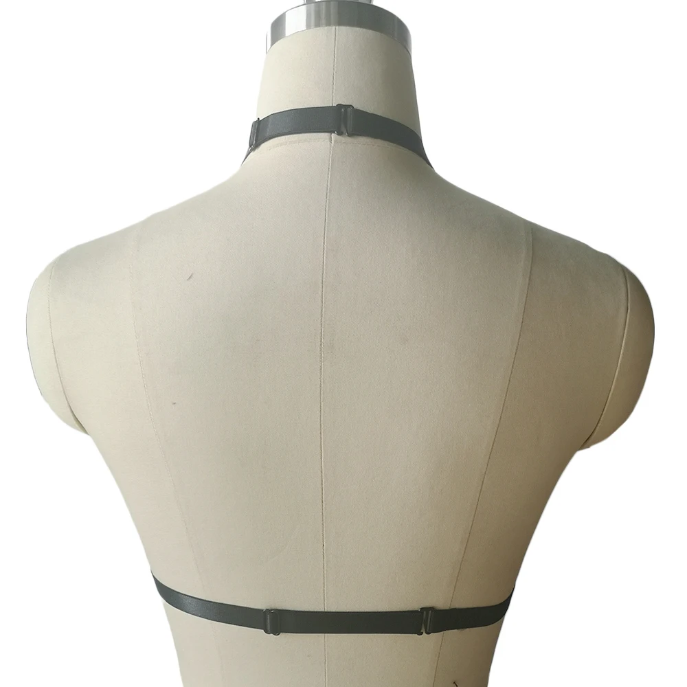 Для Женщин Кружевной Бюстгальтер портупея для тела ремень черный без косточек