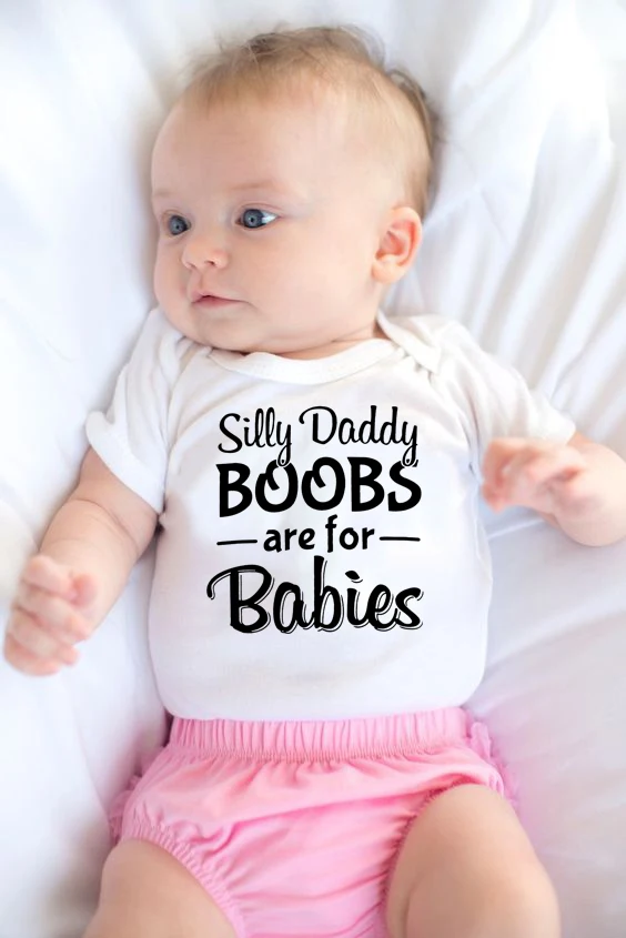 Забавный комбинезон для новорожденных Silly Daddy Модный младенцев унисекс одежда с