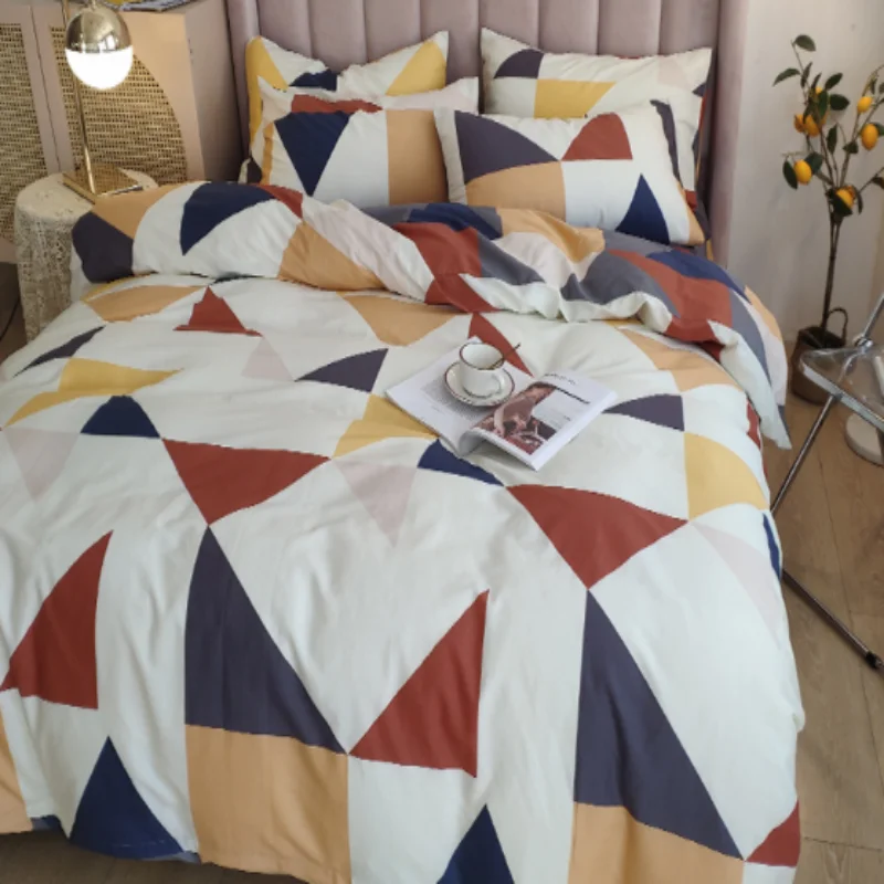 

Простой дизайн в скандинавском пасторальном стиле высококачественный весенне-летний полиэфирный шлифовальный пододеяльник однотонный мя...