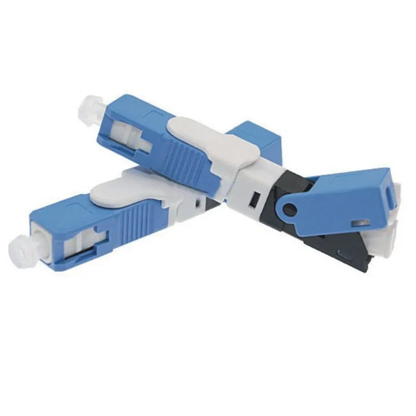 100 шт./лот FTTH ESC250D UPC одномодовый волоконно-оптический SC/UPC быстрый разъем для сборки