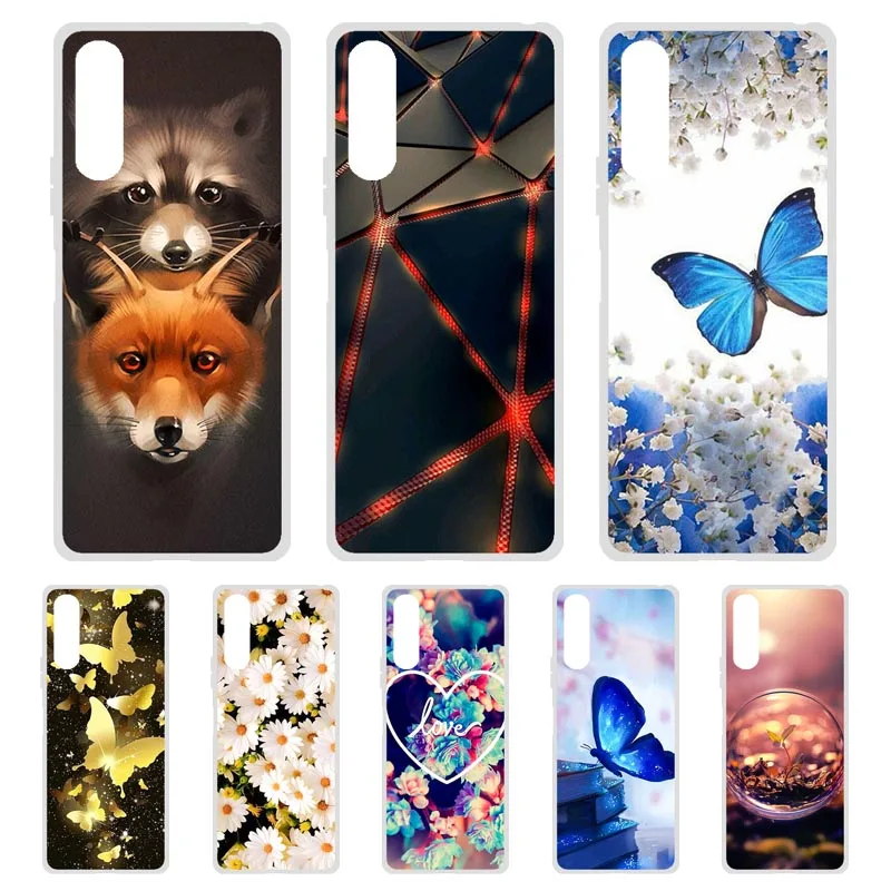 Мягкий ТПУ чехол для телефона Sony Xperia 1 II Чехлы силиконовые окрашенные цветы DIY