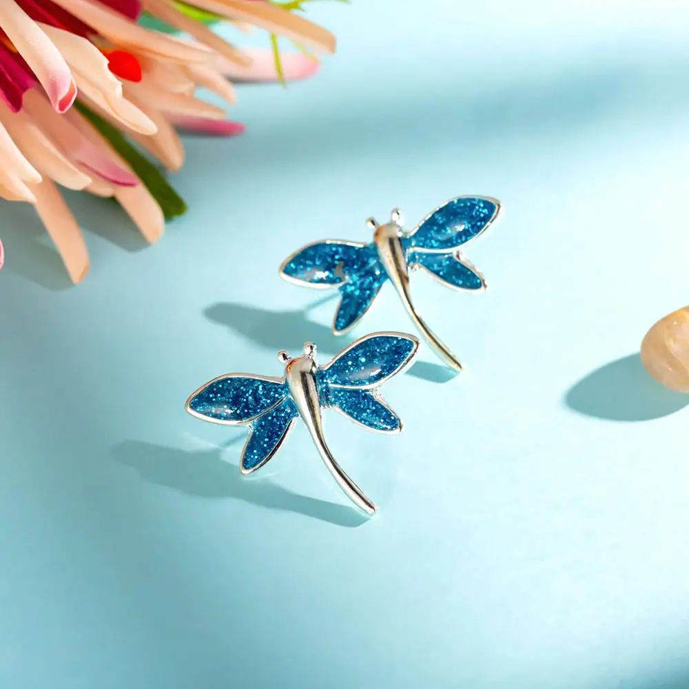 

Женские классические серьги-насекомые, из серебра 925 пробы