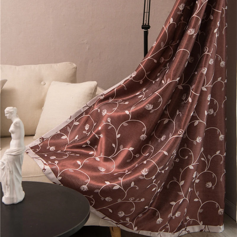 

Modern Finished Window Curtain Fabric For Living Room Bedroom Garden Balcony Blackout Curtains Blackout