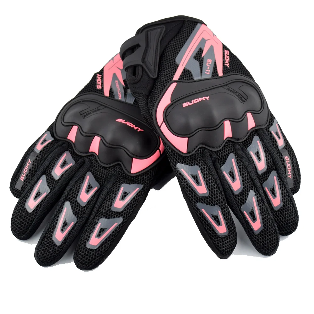 

Motorcycle Gloves Women Men Summer Breathable Pink Touch Screen Moto Gloves For Motocross Motorbike Racing Riding Guantes