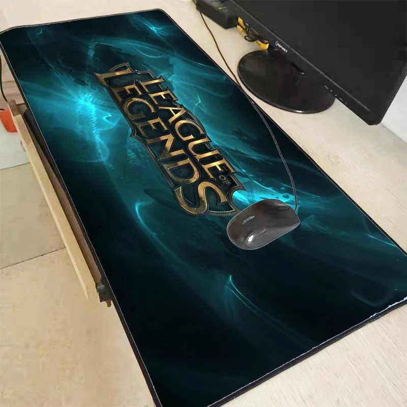 League of Legends коврик для мыши с закрытыми краями Notbook компьютерный большой 90x40 см
