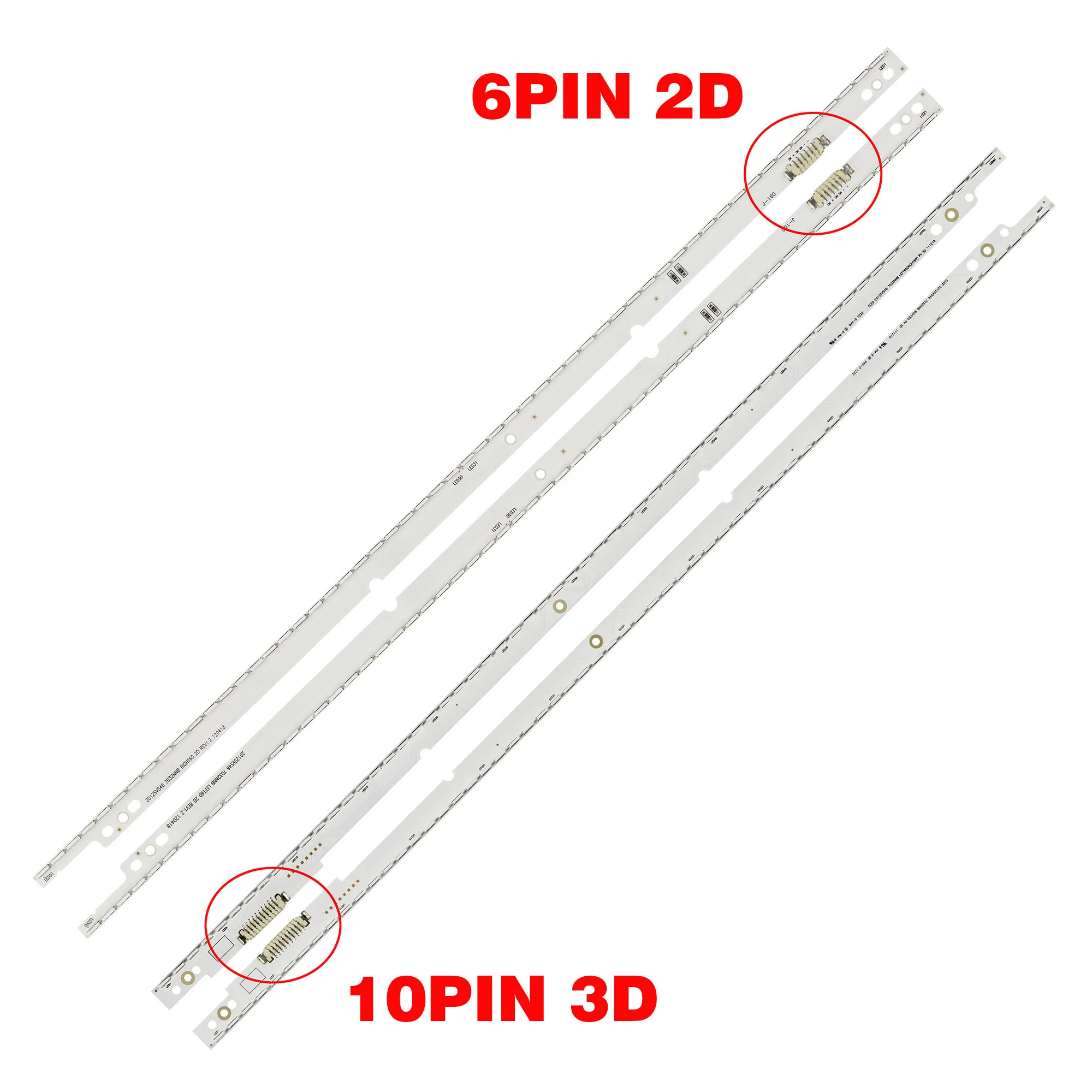 2 шт. x 46 дюймов светодиодная подсветка 2012SVS46 7032NNB 3D 2D для Samsung UA46ES6700 UN46ES6500 UA46ES6100