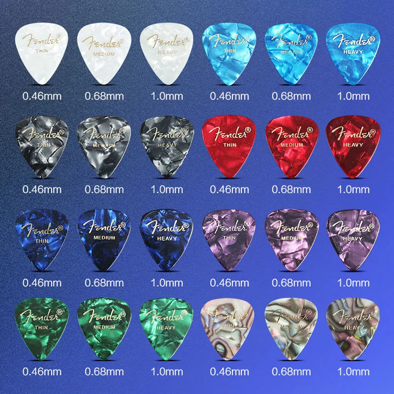 fender 1 pc premium celluloid plektren bass vermittler akustische elektrische zubehör klassische gitarre teil pick 0 460 68100mm free global s