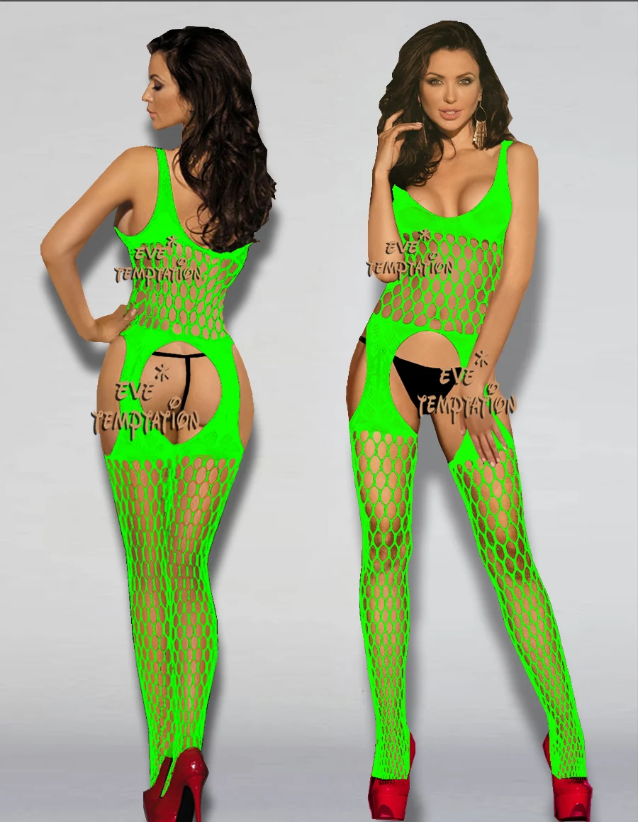 lingerie sexy hot erotic Sleepwear Babydoll BODYSUIT Mesh Body Stocking Intimate Catsuit Garter strapless underwear adult W085 |
