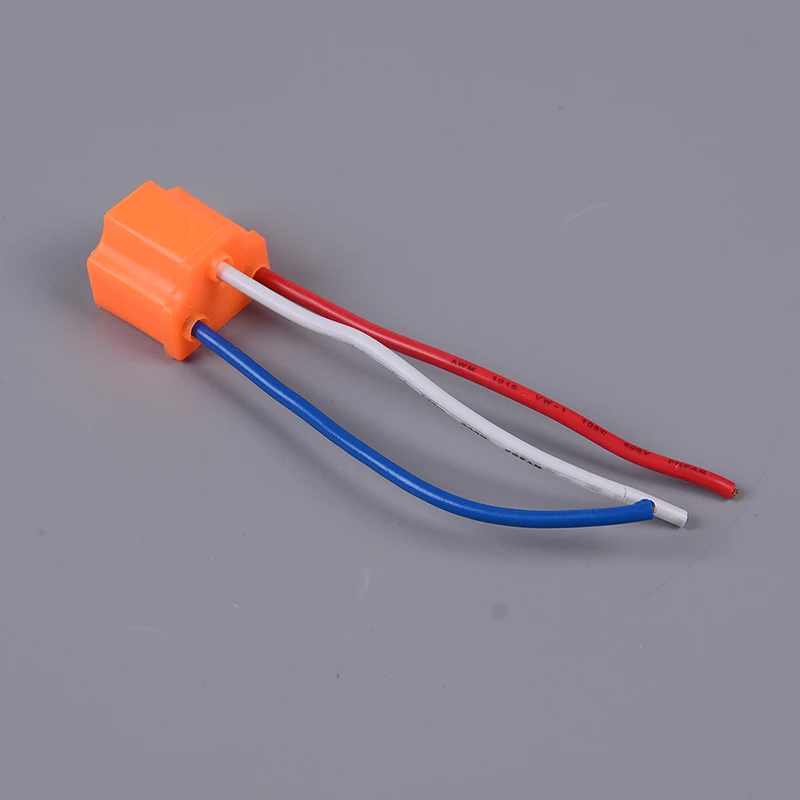 

12V H4 9003 Socket Adapter Female Ceramic Headlight Extension Connector Plug Light Lamp Bulb Wire