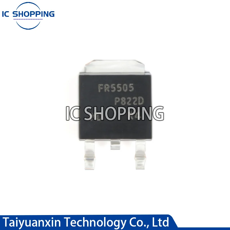 

20~50PCS New original IRFR5505 IRFR5505PBF FR550 field effect tube P-channel MOS tube 55V 18A patch TO-252 FR5505