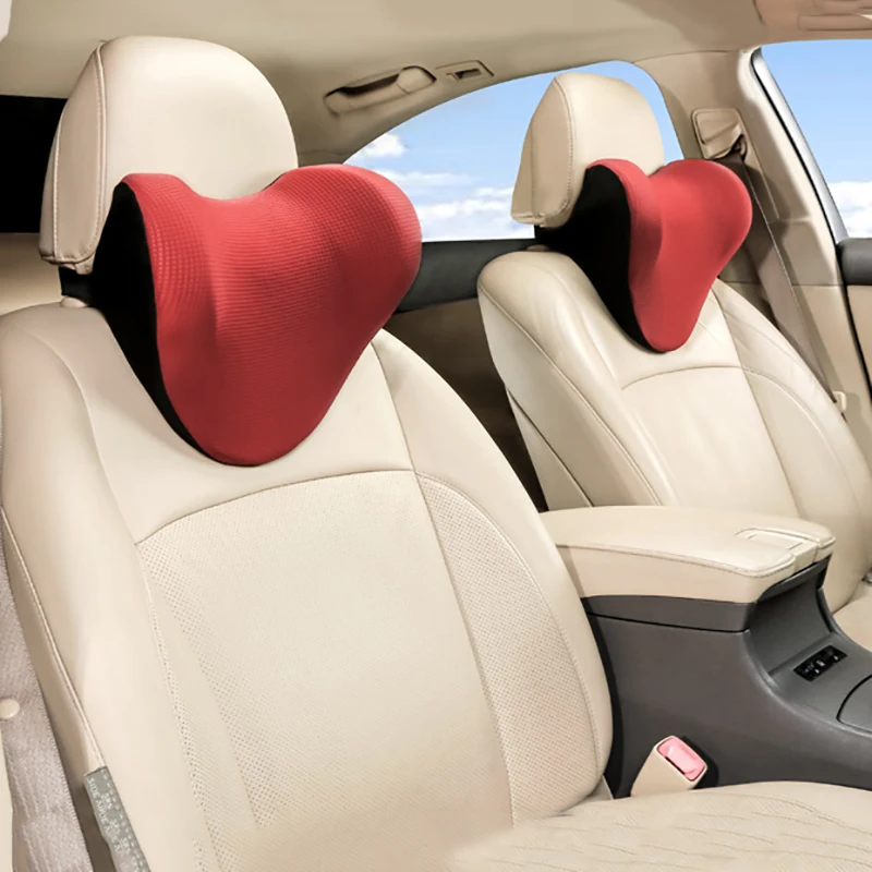 

Car Neck Headrest Pillow Cushion Auto Seat Head Support Protector Automobiles Seat Rest Memory Cotton In The Car