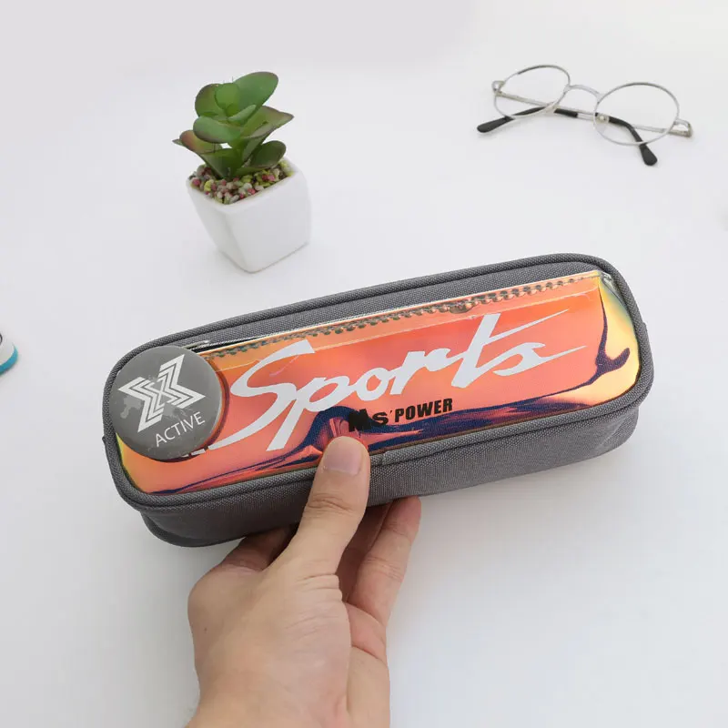 TOPSTHINK Прохладный ослепительно для мальчиков школьная Канцелярия Карандаш сумка
